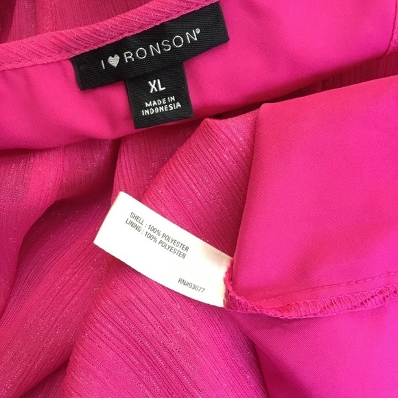 I ❤️ Ronson pink blouse with shimmer size XL - Picture 4 of 16